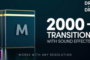 PR模板-2000个移动缩放平移干扰RGB色彩分离扭曲抖动炫光视频PR转场+音效 Modern Transitions v15