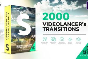 AE脚本-2000+扭曲变形干扰旋转冲击抖动视无缝转场Handy Seamless Transitions V6(Motion Bro)