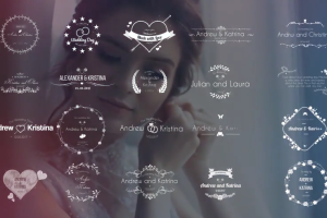 AE模板-20组优雅婚礼文字标题动画 Wedding Title V.2