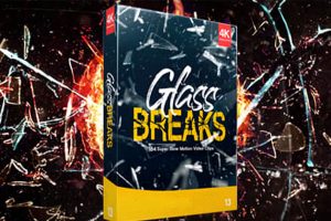 视频素材-184个玻璃撞击炸裂破碎动画飞溅碎片4K特效合成 BBV13