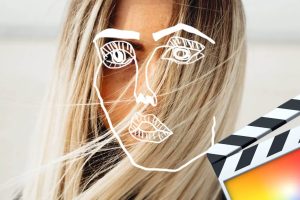 FCPX插件-15个手绘线条面部表情装饰物动画 Disclosure Face Effect 支持M1芯片