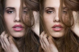 PS动作-精选18组PS一键磨皮美容修饰套装动作