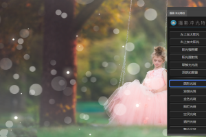 PS插件-影楼后期必备神器,一键添加冲光散景光斑特效!