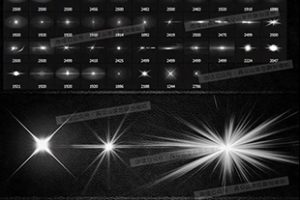 PS笔刷-42款高清炫酷星光光效特效PS笔刷