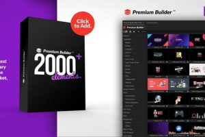 PR脚本-2000个社交媒体图标文字标题排版设计运动图形转场背景商务动画 PremiumBuilder Motion Pack