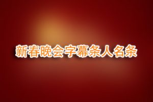视频素材-最新2020鼠年新春晚会字幕条人名条！带透明通道！