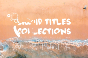 PR预设-卡通手绘液体标题集合有趣泡泡飞溅文字动画转场效果