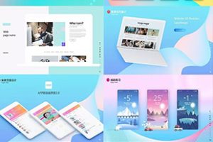 素材-月入2万的UI设计师作品集模板 内容一键替换