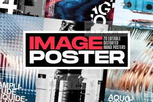 PS样机-30款抽象扭曲海报特效样机PSD源文件