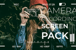 FCPX插件-21个摄像机手机录制拍摄取景框取景器特效 Camera Display PACK