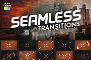 FCPX插件-80组调节层方式摄像机移动缩放透视平移无缝转场 支持M1 PremiumVFX Seamless Transitions