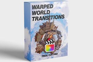 FCPX插件-21组创意3D镜头扭曲效果过渡转场 支持M1 Warped World Transitions