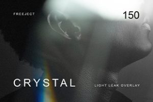 素材-150张摄影后期合成水晶棱形镜头漏光光效叠加合成素材Crystal-Light-Leak-Overlay