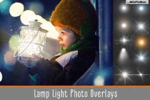 素材-20张控制光线闪烁微光或温暖的灯光摄影后期叠加合成素材Lamp-Light-Photo-Overlays