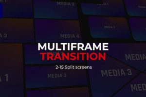 PR预设-100种多屏网格画面组合视频动态分屏转场预设 支持横屏竖屏Multiscreen Transition