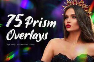 素材-75张彩虹棱镜光斑耀斑漏光光效摄影后期叠加合成素材-rainbow-prism-overlays-packc