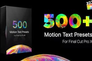 FCPX插件-500个简单文字标题缓入缓出弹跳动画预设 Text Presets Library