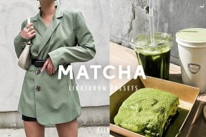 调色预设-10款莫兰迪色抹茶绿色调LR预设+手机LR预设MATCHA GREEN Lightroom Presets