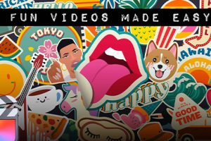 FCPX插件-100+Vlog常用旅行生活搞笑各类贴纸花字动画 支持M1芯片+ Stickers Pop