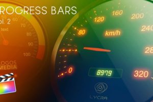 FCPX插件-28组进度条图表百分比数字显示动画模板 支持M1芯片 Progress Bars 2