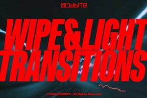 4K视频素材-61个灯光拖尾动态模糊移动擦拭过渡无缝转场动画 AcidBite – Wipe Light Transitions