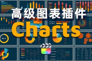 FCPX插件-高级图表和信息数据图表插件MG动画 Reckon Charts