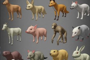 Blender模型-100个动物模型合集Blender