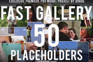 PR预设-简洁多张图片快速展示电子相册幻灯片动画 Fast Gallery