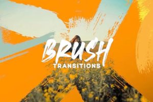 FCPX插件-全新50组炫酷优雅水墨笔刷遮罩过渡转场 支持M1M2 Brush Transitions