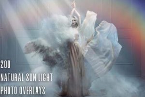 素材-200张高清自然光太阳光耶稣光照片后期叠加合成素材 200 Natural Sun Light Photo Overlays