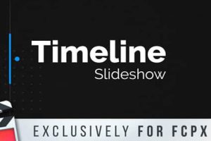 FCPX插件-20组公司企业时间线发展历程大纪事展示动画 Timeline Slideshow 支持M1M2