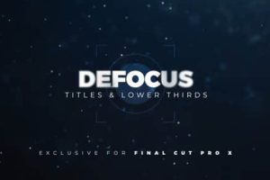 FCPX插件-22个现代优雅有趣模糊散焦文字标题字幕条动画LenoFX Defocus Titles & Lower Thirds