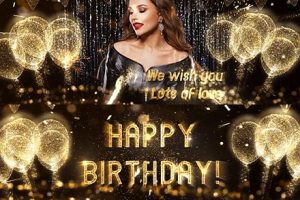 AE模板-豪华粒子生日派对幻灯片开场片头 Birthday Opener