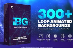 PR脚本-300个抽象彩色渐变图形背景循环动画预设 iBG Loop Backgrounds (AtomX 3.0.7)