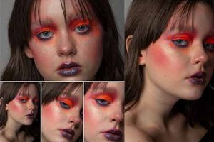 RAW原图-15张国外美女烟熏妆容人像RAW原图 人像精修练习RAW素材