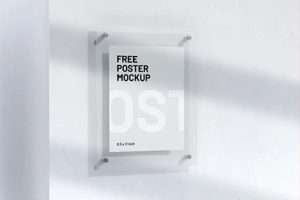 PSD模板-26款高品质透明亚克力样机