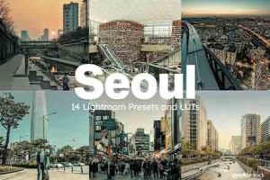 调色预设- 韩国首尔城市街拍清新胶片PS/Lightroom预设及视频调色LUT预设