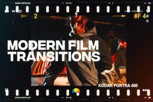 AE模板-电影胶片视频转场片头 Film Modern Transitions