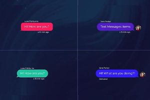 PR预设-54组社交媒体聊天短信对话框语音气泡文本动画Messages Bundle Premiere Pro