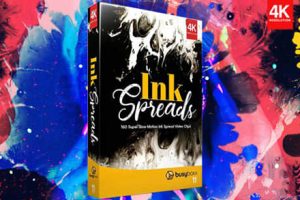 4K视频素材-160个水墨滴落散开泼墨晕染动画特效合成素材 Ink Spreads BBV11