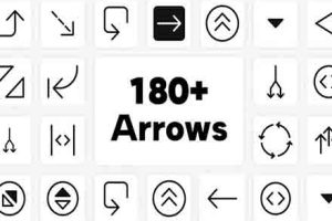 AE/PR模板-180组线条箭头符号指示手绘MG图标动画 Big Pack Arrows