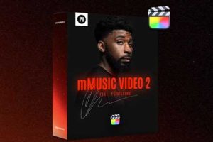 FCPX插件-60+流行音乐MV短视频电视影片制作工具包(转场文字标题分屏画中画光晕镜头运动遮罩)支持M1M2 mMusic Video 2