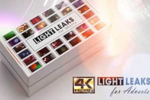 4K视频素材-60个漂亮镜头炫光光晕耀斑4K叠加视频素材4k Short Light TRANSITIONS