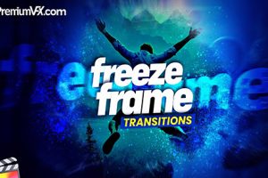 FCPX插件-30组炫酷画面静帧冻结帧帧定格动画标题转场 支持M1M2 Freeze Frame Transitions 1.0