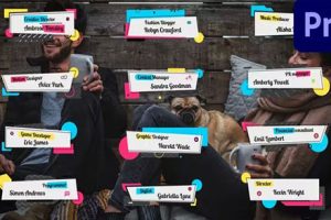 PR预设-孟菲斯风格彩色文字标题动画Memphis Style Color Titles MOGRs