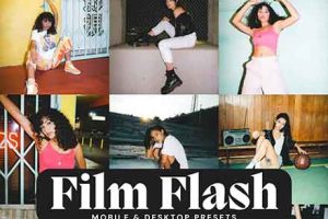 LR/PS预设-电影闪光灯复古柔和色彩胶片Lightroom预设 LouMarks -Film Flash Lightroom Presets