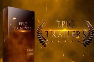 AE/PR模板-大气史诗震撼电影预告片文字标题开场动画 Epic Trailers