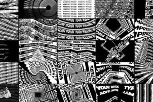 PR预设-25个动态抽象排版海报黑白文字标题场景Abstract Typography Posters