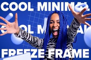 PR模板-3D图形动态文本酷酷的冻结帧动画人物介绍定格场景 Cool Minimal Freeze Frame