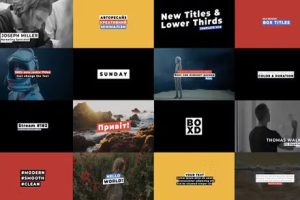 FCPX插件-16组自适应背景文字标题动画 支持M1M2 Titles Auto Resize